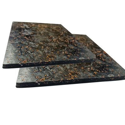 Chaper Placa de fibra de carbono com composto forjado de cobre vermelho e alto teor de carbono