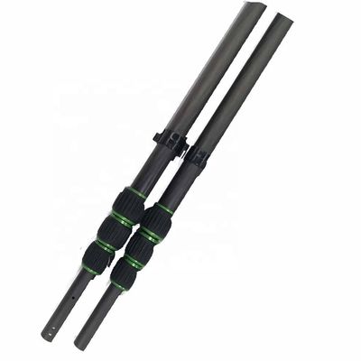Pólo telescópico de fibra de carbono volátil 0 com fivela de torção e logotipo personalizado