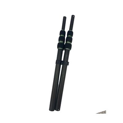 Pólo telescópico de fibra de carbono volátil 0 com fivela de torção e logotipo personalizado