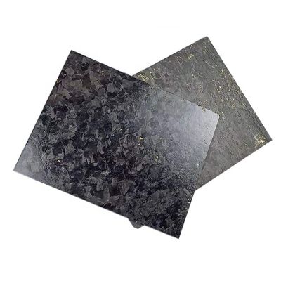 Folha de ouro forjada de fibra de carbono 50% padrão de forja de tecido brilhante