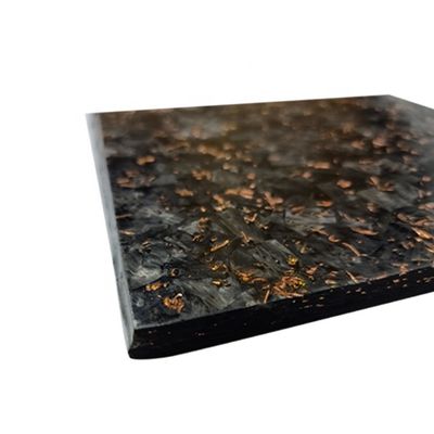 Folha de ouro forjada de fibra de carbono 50% padrão de forja de tecido brilhante