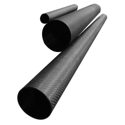 Tubos de fibra de carbono de grande dimensão com tubo cônico de 80 mm a 100 mm com 100% de carbono