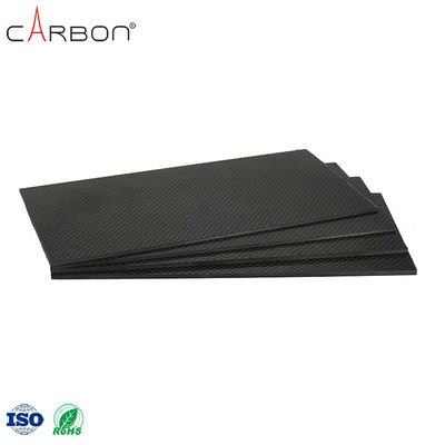 Produtos desportivos de corte CNC de folha de fibra de carbono de baixa densidade com teor de cinzas de 0.25