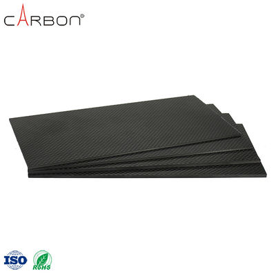Produtos desportivos de corte CNC de folha de fibra de carbono de baixa densidade com teor de cinzas de 0.25