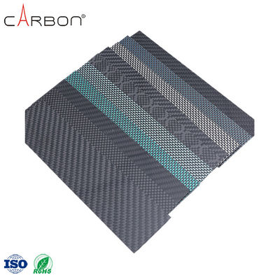 Material quente Matte Metallic Brushed 3K Carbon Fiber Sheet Plate com corte de 0,005% de S