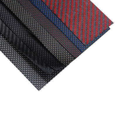Material quente Matte Metallic Brushed 3K Carbon Fiber Sheet Plate com corte de 0,005% de S