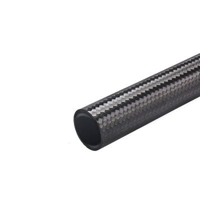 Área de aviação 100% tubo sólido de fibra de carbono 3K Twill tubo redondo para acessórios de drones
