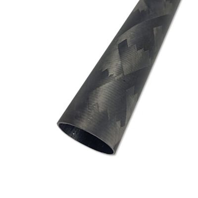 Tubos de escape de fibras de carbono de fibras de fibras de fibra de carbono 3k resistentes ao calor e duráveis para uso industrial