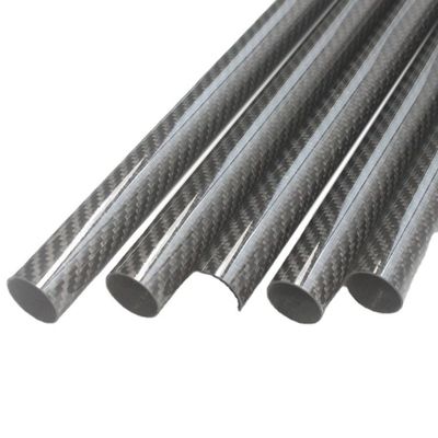 Tempo de produção 35-45 dias 40mm OD tubo redondo de carbono 3,5m tubo de fibra de carbono fosco