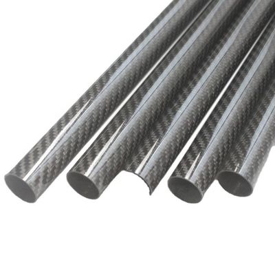 Tempo de produção 35-45 dias 40mm OD tubo redondo de carbono 3,5m tubo de fibra de carbono fosco