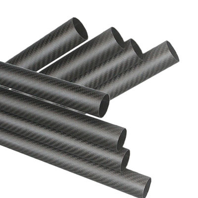 Tempo de produção 35-45 dias 40mm OD tubo redondo de carbono 3,5m tubo de fibra de carbono fosco