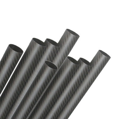 Tempo de produção 35-45 dias 40mm OD tubo redondo de carbono 3,5m tubo de fibra de carbono fosco