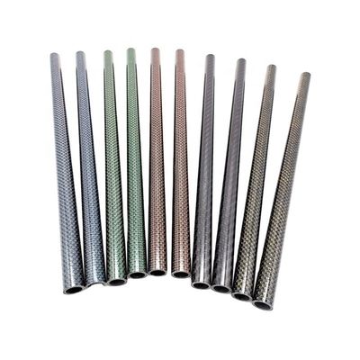 Tubos de fibra de carbono de 200 mm para calçados desportivos Tecido de forma redonda Performance ao ar livre durável
