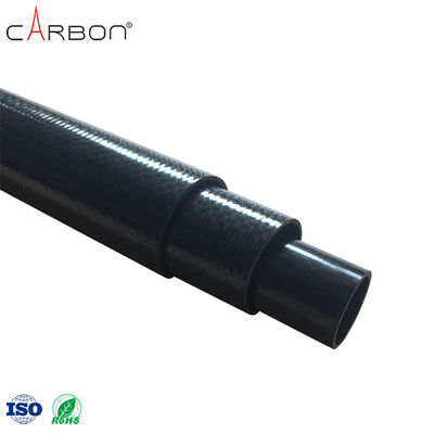 Tubos razoáveis de fibras de carbono de 3k com um teor de H de 0,009% e um teor de N de 0,001%