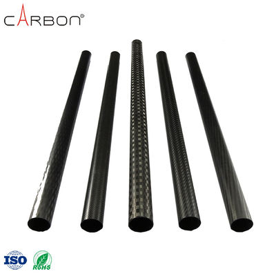 Tubos razoáveis de fibras de carbono de 3k com um teor de H de 0,009% e um teor de N de 0,001%