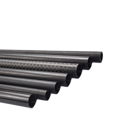 Espessura personalizada Pó de empuxo de fibra de carbono 21 pés comprimento 0,5-25,4 mm Diâmetro multi-seção