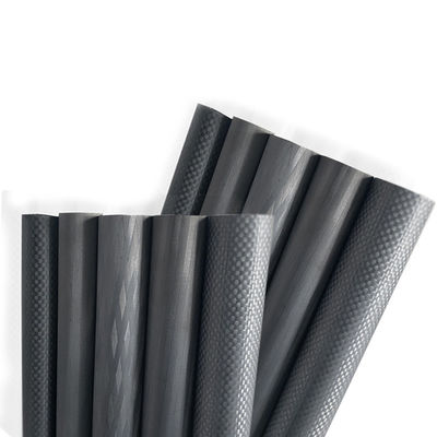 98% de teor de C Tubo personalizável de fibra de carbono com inserção de rosca de latão de aço inoxidável