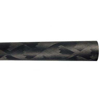 98% de teor de C Fibra de carbono não volátil Tubos hexagonais de 25 mm 3K Tubos ovais de carbono