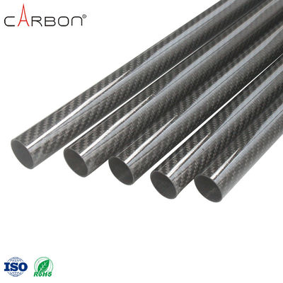 Tubo de fibra de carbono de camuflagem de cor preta de alta resistência com teor de N de 0,001%