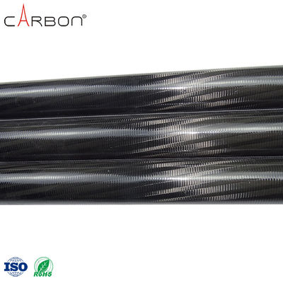 0.001% de N e 0,005% de S Tubo de fibra de carbono de alta resistência para gaff de pesca