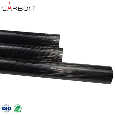 0.001% de N e 0,005% de S Tubo de fibra de carbono de alta resistência para gaff de pesca