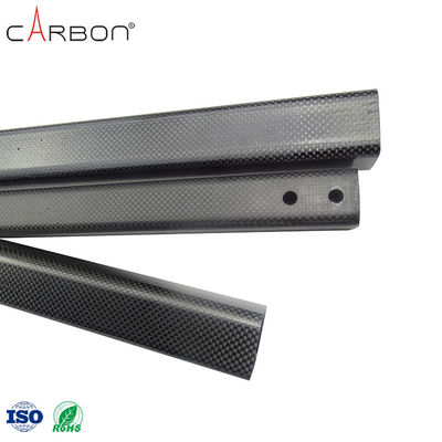 Tubo de fibra de carbono quadrado de 3 mm não volátil para o processo de produção de calçados