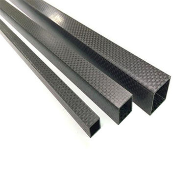 Tubo de fibra de carbono quadrado de 3 mm não volátil para o processo de produção de calçados