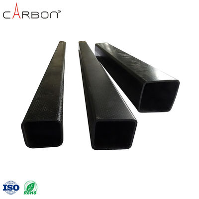 Tubo de fibra de carbono quadrado de 3 mm não volátil para o processo de produção de calçados