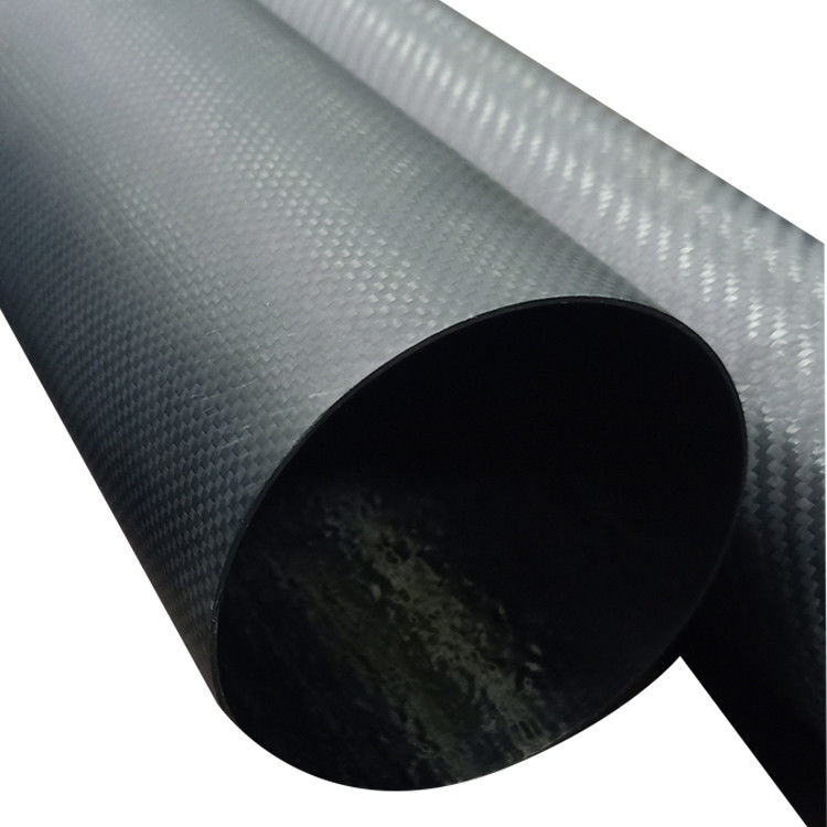 Tubos grandes de fibra de carbono 3k personalizados para abaixo de 120 °C 100mm 120mm 180mm 200mm 230mm