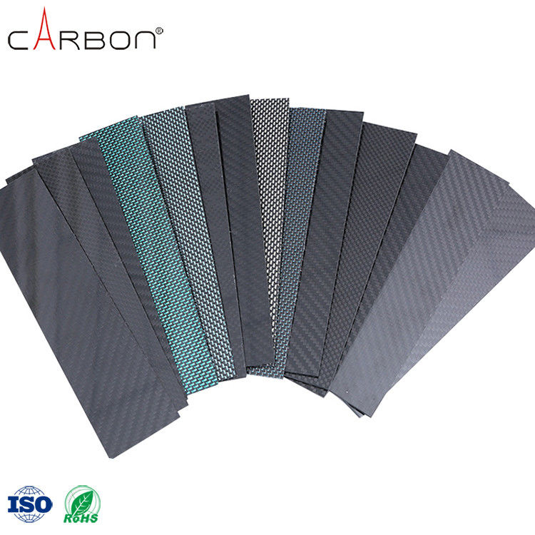 Material quente Matte Metallic Brushed 3K Carbon Fiber Sheet Plate com corte de 0,005% de S