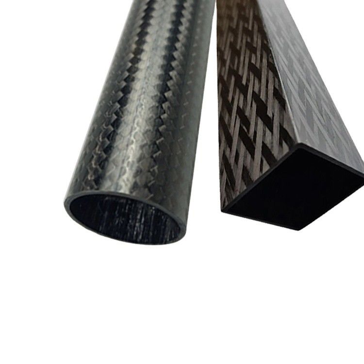 Tubos redondos de fibras de carbono, de enrolamento, de enrolamento, quadrados, de fibras de carbono
