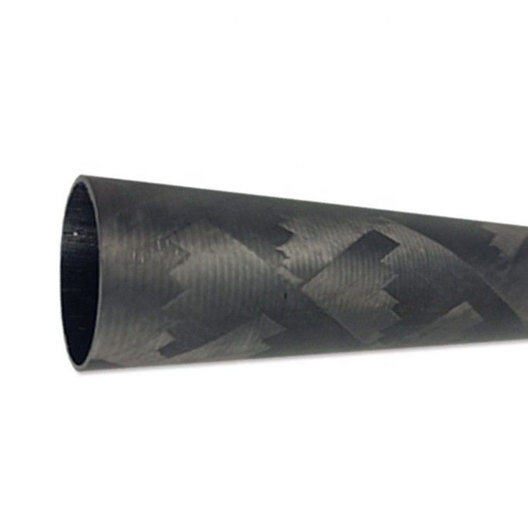 Tubos de escape de fibras de carbono de fibras de fibras de fibra de carbono 3k resistentes ao calor e duráveis para uso industrial