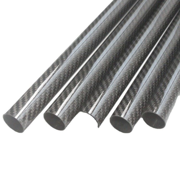 Tempo de produção 35-45 dias 40mm OD tubo redondo de carbono 3,5m tubo de fibra de carbono fosco