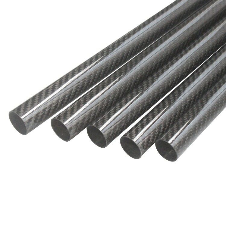 Tubos razoáveis de fibras de carbono de 3k com um teor de H de 0,009% e um teor de N de 0,001%